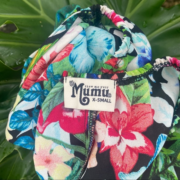 Show Me Your MuMu tropical floral print halter top - Picture 12 of 16